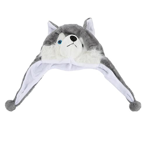 VICASKY Husky-Hut Plüsch lustiger Hut Kostüm Hut tierische Plüschhüte Plüschfigur kindermütze kappe tiermütze warme Wintermütze tierischer Hut Plüschstoff Grey VICASKY Husky-Hut Plüsch lustiger Hut Kostüm Hut tierische Plüschhüte Plüschfigur kindermütze kappe tiermütze warme Wintermütze tierischer Hut Plüschstoff Grey von VICASKY