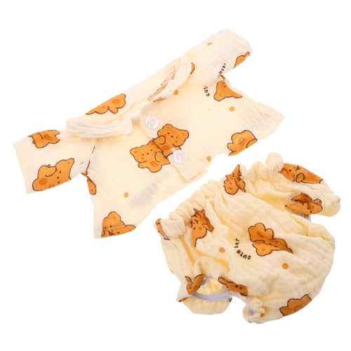 VICASKY Kleine Bären Schlafanzüge aus Weichem Plüschstoff Niedliche Puppenbekleidung Warm und Kuschelig als Kuschelspielzeug für DIY Bärenoutfits VICASKY Kleine Bären Schlafanzüge aus Weichem Plüschstoff Niedliche Puppenbekleidung Warm und Kuschelig als Kuschelspielzeug für DIY Bärenoutfits von VICASKY