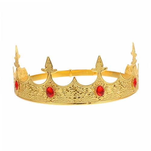 VICASKY Königliche Krone für Herren Verstellbare Kopfbedeckung aus Metall im Retro Stil für Kostümpartys Hochzeiten und Geburtstagsfeiern für Cosplay und Besondere Anlässe VICASKY Königliche Krone für Herren Verstellbare Kopfbedeckung aus Metall im Retro Stil für Kostümpartys Hochzeiten und Geburtstagsfeiern für Cosplay und Besondere Anlässe von VICASKY