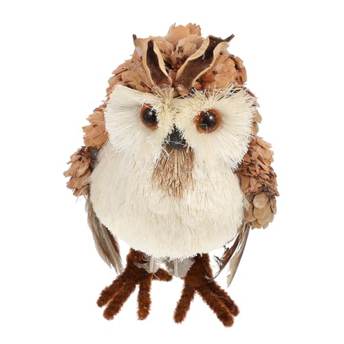 VICASKY Kreative Eulen Deko aus Geflochtenem Stroh Handgefertigte Desktop Vogel Ornament Filigrane Nachbildung Platzsparend Einzigartiges Design als und Wohnraumdekoration VICASKY Kreative Eulen Deko aus Geflochtenem Stroh Handgefertigte Desktop Vogel Ornament Filigrane Nachbildung Platzsparend Einzigartiges Design als und Wohnraumdekoration von VICASKY