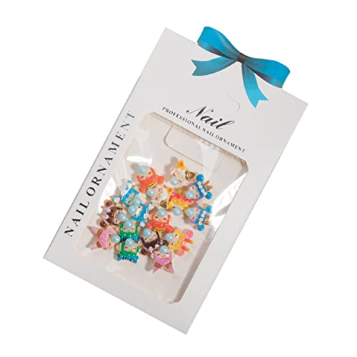 VICASKY Kreative Nagelkunst Dekorationen aus Metall Karton Mädchen Charms für DIY Maniküre Zubehör für Besondere Anlässe und an Nail Art von VICASKY
