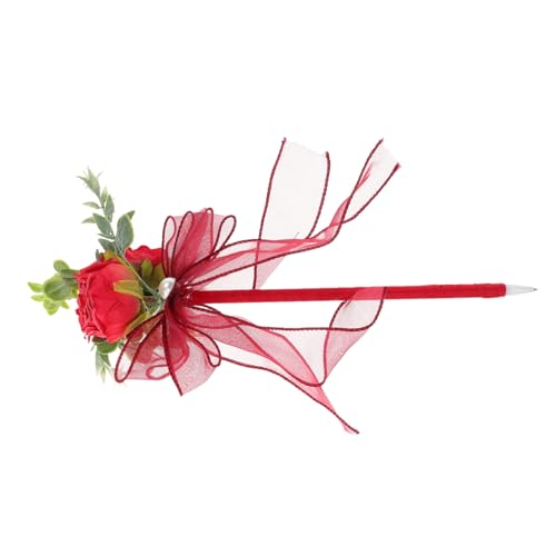 VICASKY Kugelschreiber Mit Rosen Imitation Kugelschreiber Mit Verbranntem Rand Valentinstags Stifte Fülldekoration Großpackung Gelschreiber Kugelschreiber Blumenstifte Für Frauen von VICASKY