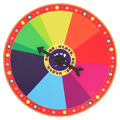 VICASKY -Plattenspieler Tisch-preisrad Farbe Preisrad Schicksalsrad Lenkradknopf -Spiel Großes Rad Rad Radiergummi Räder Für Wagen Plastik Colorful von VICASKY