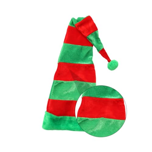 VICASKY Lustige Verlängerte Weihnachtsmütze Rot Grün Leichtes Atmungsaktives Material Wiederverwendbar als Partyhut und Festliche Weihnachtsdekoration von VICASKY