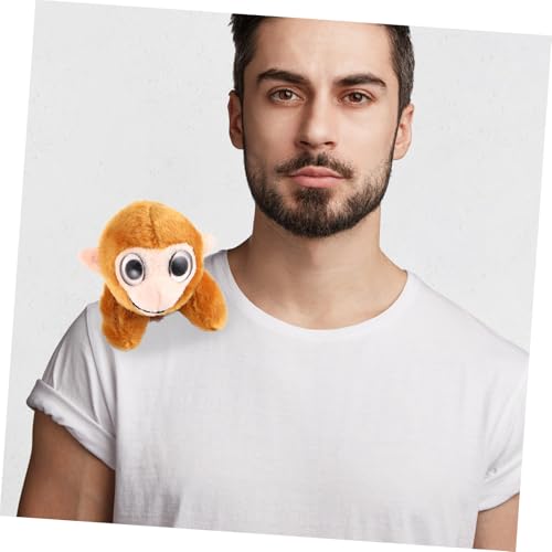 VICASKY Magnetischer Plüschaffe zum Aufstecken Weiches Kuscheltier mit Sicherem Magnetverschluss Niedliches Schulter Accessoire für Cosplay Partys und Klassenzimmer Langlebig und von VICASKY