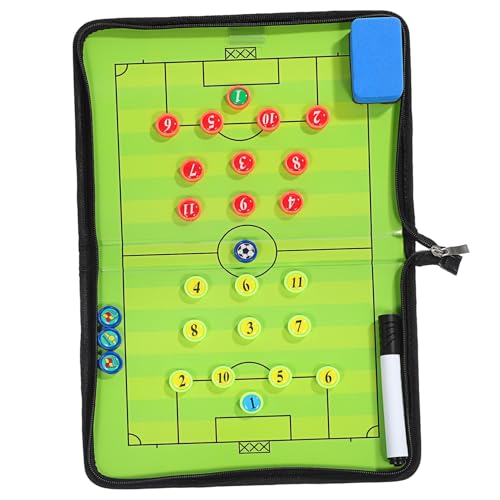 VICASKY Magnetisches Fußball taktikboard Klappbar mit Reißverschluss PU PVC Inklusive Marker und Radiergummi Tragbares Coaching board für Trainer und Mannschaftstraining VICASKY Magnetisches Fußball taktikboard Klappbar mit Reißverschluss PU PVC Inklusive Marker und Radiergummi Tragbares Coaching board für Trainer und Mannschaftstraining von VICASKY