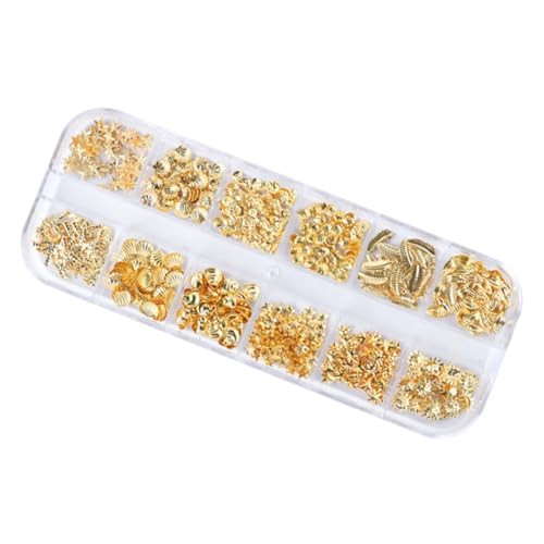 VICASKY Metallische Nagelkunst Dekorationen Muschel Meeresstern Aufkleber für Maniküre Nail Art für Damen VICASKY Metallische Nagelkunst Dekorationen Muschel Meeresstern Aufkleber für Maniküre Nail Art für Damen von VICASKY