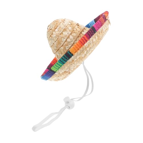 VICASKY Mexikanischer Kleiner Partyhut aus Sicherem Material Handgefertigter Spanischer Strohhut Sombrero für Karneval Themenfeiern und Mexikanische Kostümpartys von VICASKY
