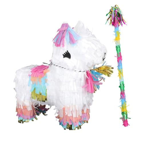 VICASKY Mini Alpaka Pinata mit Klöppel Pinata für Mädchen Geburtstagsparty Deko und Geschenkbox Wiederverwendbar für Kindergeburtstag Festliche Feiern und Fotoshootings VICASKY Mini Alpaka Pinata mit Klöppel Pinata für Mädchen Geburtstagsparty Deko und Geschenkbox Wiederverwendbar für Kindergeburtstag Festliche Feiern und Fotoshootings von VICASKY
