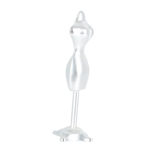 VICASKY Mini Metall Puppenständer für Puppenkleider Display Stabiler Doll Model Stand für Kreative zum DIY Puppenkleid Kompakte Tischdeko Silberfarbener Puppenhalter VICASKY Mini Metall Puppenständer für Puppenkleider Display Stabiler Doll Model Stand für Kreative zum DIY Puppenkleid Kompakte Tischdeko Silberfarbener Puppenhalter von VICASKY