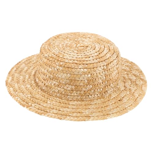 VICASKY Mini Strohhut Rund Innenmaß Leichter Puppenhut für DIY Basteln Dekorativer Kleiner Sommerhut Handgefertigter Gewebter Miniatur Hut für Puppen und Bastelprojekte VICASKY Mini Strohhut Rund Innenmaß Leichter Puppenhut für DIY Basteln Dekorativer Kleiner Sommerhut Handgefertigter Gewebter Miniatur Hut für Puppen und Bastelprojekte von VICASKY