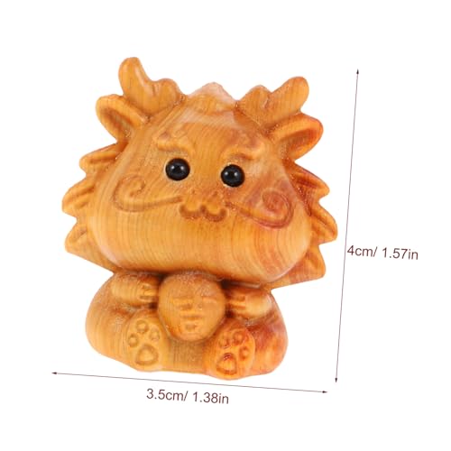 VICASKY Miniatur Drachenanhänger Aus Holz Schnitzerei Für DIY Schmuck Charm Dekoration Und Für Bastelprojekte Und Kreative Kunstwerke von VICASKY