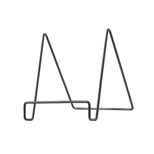 VICASKY Moderner Geometrischer Aufbewahrungsständer Groß Schwarz Multifunktionaler Stabiler Desktop Organizer für Bücher Zeitschriften Teller Präsentation für Zuhause und Büro von VICASKY