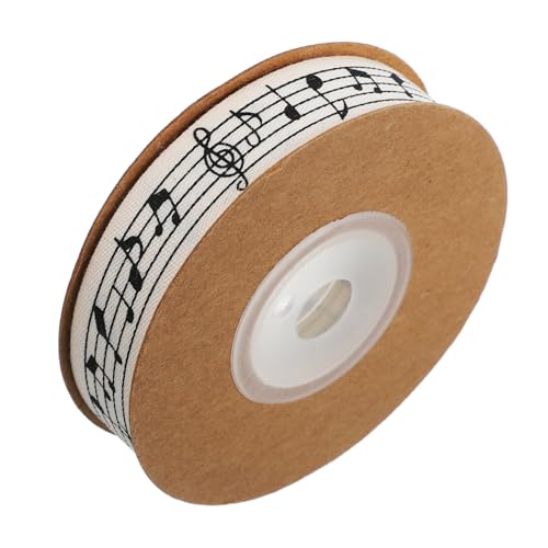 VICASKY Musiknoten Geschenkband Breites Baumwollband Originelles Verpackungsband für Musikpartys Geburtstagsdeko Hochzeitsfeiern Musikevents von VICASKY