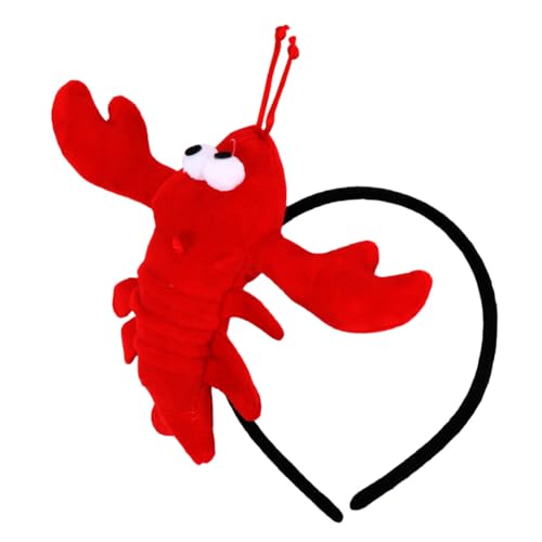 VICASKY Niedliches Cartoon Haarschmuck Tierkopf Haarreif mit Großer Languste Weiches Puppenkopf Frisur Zubehör für Rutschfest und Dekorativ für Kostüm und Fotorequisiten VICASKY Niedliches Cartoon Haarschmuck Tierkopf Haarreif mit Großer Languste Weiches Puppenkopf Frisur Zubehör für Rutschfest und Dekorativ für Kostüm und Fotorequisiten von VICASKY