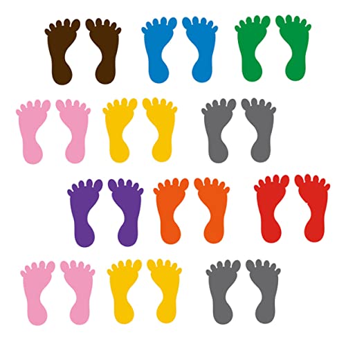 VICASKY PVC-fußabdruck-Sticker 12 Sets Baby-fußabdruck-Aufkleber Für Treppenhaus-Dekoration VICASKY PVC-fußabdruck-Sticker 12 Sets Baby-fußabdruck-Aufkleber Für Treppenhaus-Dekoration von VICASKY