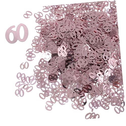 VICASKY Pack Roségold Zahl Konfetti Papierstreu Party Deko Geburtstag Tischdeko Streudeko VICASKY Pack Roségold Zahl Konfetti Papierstreu Party Deko Geburtstag Tischdeko Streudeko von VICASKY