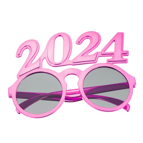 VICASKY Partybrille Zahlenform Lustige Brille Leichtes Partyaccessoire für Silvester Neujahrsfeier Spaßige Augen Deko Geschenkidee für Familie Freunde von VICASKY