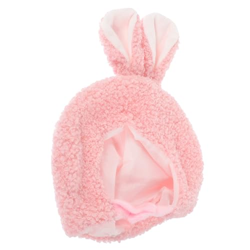 VICASKY Plüsch Puppenhut Niedlicher Cartoon Hut für DIY Bastelprojekte Leichtes und Tragbares Puppenzubehör für Puppenbekleidung und Dekoration Hase Design von VICASKY