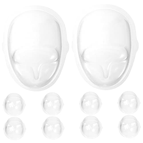 VICASKY Plüschtiere Mini-puppenmaske 10 Stück PVC-Spielzeug-gesichtsaufbewahrungsmaske Für Jungen Und Mädchen Puppen-Organizer Spielzeugzubehör von VICASKY