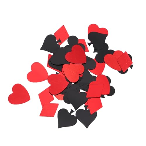 VICASKY Poker Party Konfetti Glänzende Pailletten Tischdeko mit Spielkarten Design Buntes Streumaterial für Bar Nachtclub Hochzeit Geburtstag und Feierlichkeiten VICASKY Poker Party Konfetti Glänzende Pailletten Tischdeko mit Spielkarten Design Buntes Streumaterial für Bar Nachtclub Hochzeit Geburtstag und Feierlichkeiten von VICASKY