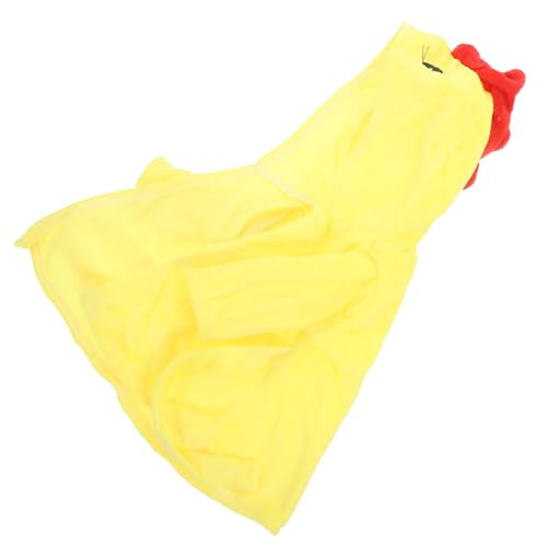 VICASKY Puppenpyjama kompaktes Puppenkostüm Puppe verkleiden Sich Kleidung Babypuppen-Robenstoff kleines Gewand für Neugeborene Puppe Junge Puppenrobe Flanell Yellow von VICASKY
