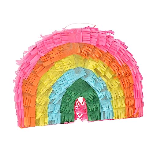 VICASKY Regenbogen Pinata für Kindergeburtstag Bunte Party Dekoration mit Süßigkeitenfüllung Kreative Gestaltung für Unvergessliche Feiern Kleine Pinata von VICASKY