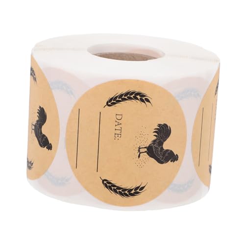 VICASKY Robuste Kraftpapier Etiketten für Eierkartons und Konservengläser Selbstklebend Multifunktional für Bauernmärkte Effiziente Verpackung und Klare Kennzeichnung Frischer Hofprodukte von VICASKY