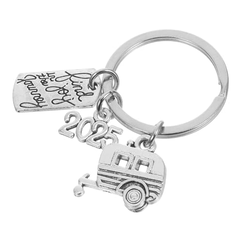 VICASKY Robuster Retro Camper Schlüsselanhänger aus Zinklegierung Kompakter Reisetaschen Anhänger für und Ruheständler für Camper und Reisebegeisterte von VICASKY