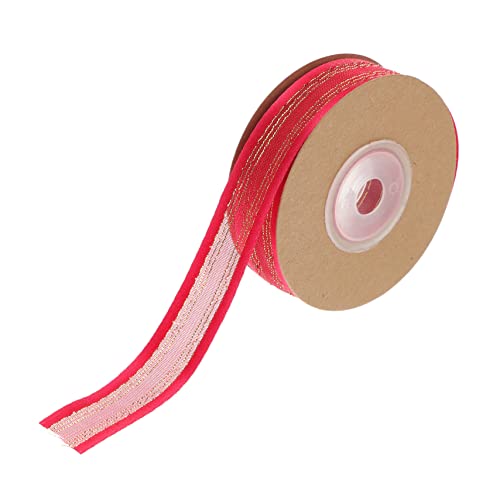 VICASKY Rotes Geschenkband Satinband Doppelseitig Transparent Blumenverpackung Schleife für Bastelprojekte Dekoration Geschenkverpackung von VICASKY
