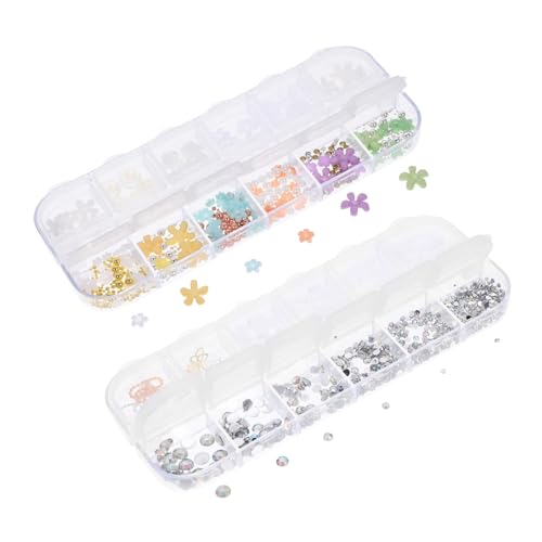 VICASKY Schachteln Nagelzauber für Nageldekoration mit Kreativen Designs DIY Nail Art und Professionelle Maniküre Langlebige Perlen und Charms VICASKY Schachteln Nagelzauber für Nageldekoration mit Kreativen Designs DIY Nail Art und Professionelle Maniküre Langlebige Perlen und Charms von VICASKY