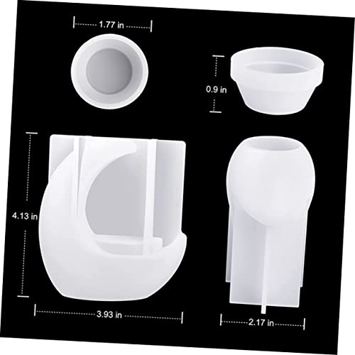 VICASKY Silikonform Mondkerzenhalter für Teelichter Flexible Gießform für DIY Epoxidharz Kerzen Langlebig Selbstreinigend Dekoratives Bastelset für und Eventgestaltung von VICASKY