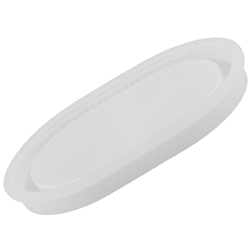 VICASKY Silikontray Gießform für DIY Dekoration Wiederverwendbare Resin Tablettform Oval Kerzentablett für Epoxidharz Gießen Langlebig Vielseitig Einsetzbar Kreative Bastelprojekte von VICASKY