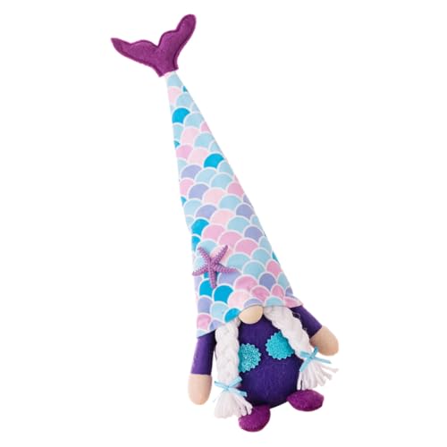 VICASKY Sommer Meerjungfrau Puppe Dekoration Meeres Thema Tischfigur Party Deko Farbintensiv Leicht Langlebig Für Strand Geburtstag Luau Hawaii Party von VICASKY