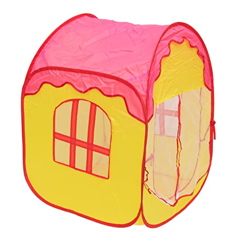 VICASKY Spielzelt Schloss Rosa Faltbar Indoor Spielhaus für Mädchen Jahre Kreatives Pop Up Zelt mit Ozeanball Pool Leicht zu Reinigen für Schlaf und Spiel von VICASKY