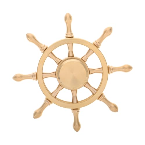 VICASKY Steuerrad Deko Klein Ruderornamente Aus Messing Lenkraddekor Für Schiffe Messingdekor Für Schlafzimmer Figuren Und Statuen Wohnzimmerdeko Für Den Tisch Messingverzierungen Schiffsrad Golden VICASKY Steuerrad Deko Klein Ruderornamente Aus Messing Lenkraddekor Für Schiffe Messingdekor Für Schlafzimmer Figuren Und Statuen Wohnzimmerdeko Für Den Tisch Messingverzierungen Schiffsrad Golden von VICASKY
