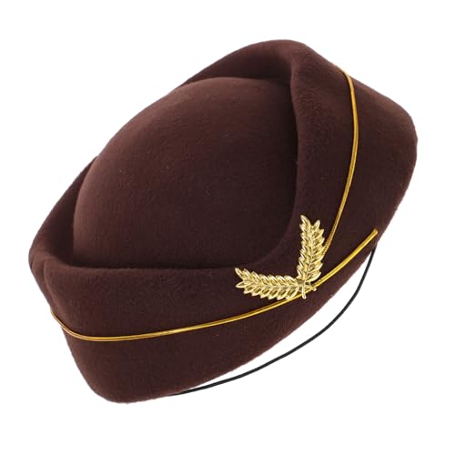 VICASKY Stewardess Mütze Damen Partyhut Air Hostess Cap Ergonomisch Weiches Material Modisch Chic Für Kostüm Events Bühnenauftritte VICASKY Stewardess Mütze Damen Partyhut Air Hostess Cap Ergonomisch Weiches Material Modisch Chic Für Kostüm Events Bühnenauftritte von VICASKY