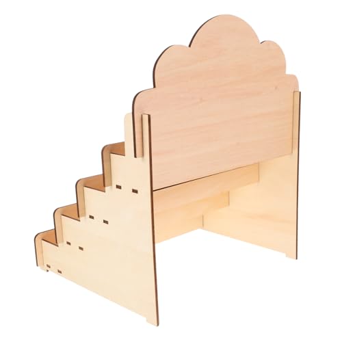 VICASKY Stufiger Holzständer für Grußkarten und Postkarten Robuster Präsentationsständer für Theke und Büro Platzsparendes Design Vielseitig Einsetzbar Langlebiger Kartenhalter für von VICASKY
