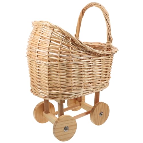VICASKY Süßer kleiner Korb mit Griff für Babypartys, Rattan, Blumenmädchenkorb für Hochzeit, Dez VICASKY Süßer kleiner Korb mit Griff für Babypartys, Rattan, Blumenmädchenkorb für Hochzeit, Dez von VICASKY