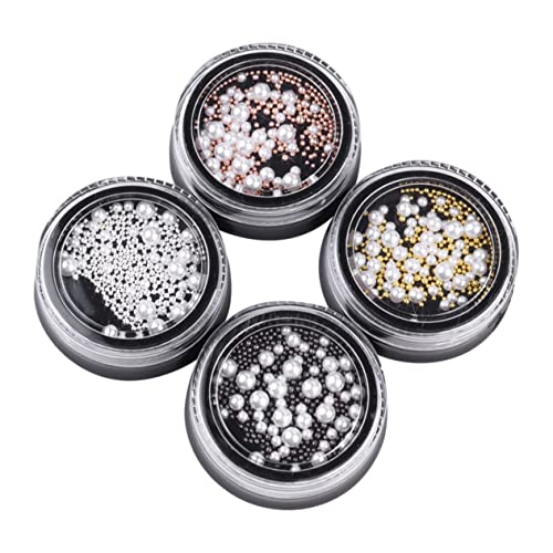 VICASKY Teiliges Nail Art Beads Weiße Imitationsperlen und Gold Silberne Stahlperlen DIY Maniküre Zubehör für Nageldesign Geeignet für Frauen und Mädchen Vielseitige Fingernagel VICASKY Teiliges Nail Art Beads Weiße Imitationsperlen und Gold Silberne Stahlperlen DIY Maniküre Zubehör für Nageldesign Geeignet für Frauen und Mädchen Vielseitige Fingernagel von VICASKY