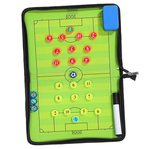 VICASKY Tragbare Fußball Trainingsboard Magnetisches Soccer Match Board mit Marker und Radiergummi PU PVC Material Faltbares Coaching Clipboard für Training und Spielanalyse VICASKY Tragbare Fußball Trainingsboard Magnetisches Soccer Match Board mit Marker und Radiergummi PU PVC Material Faltbares Coaching Clipboard für Training und Spielanalyse von VICASKY