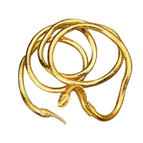 VICASKY Verstellbare Schlangen Halskette und Armband aus Flexibler Unzerbrechlicher Kette Modisches Schmuckaccessoire für Damen und Herren Vielseitig Tragbar für Halloween und Alltag von VICASKY