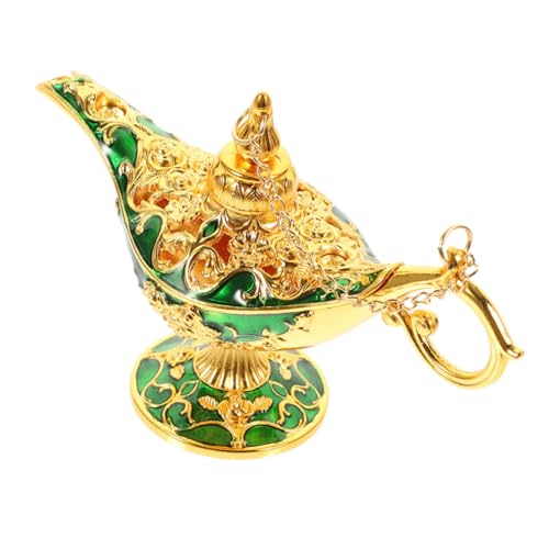 VICASKY Vintage Wunderlampe Deko aus Zinklegierung Geschnitzt Rostfrei und Antik Mittelgroß Einzigartige Orientalische Tischdekoration für Zuhause und Büro VICASKY Vintage Wunderlampe Deko aus Zinklegierung Geschnitzt Rostfrei und Antik Mittelgroß Einzigartige Orientalische Tischdekoration für Zuhause und Büro von VICASKY