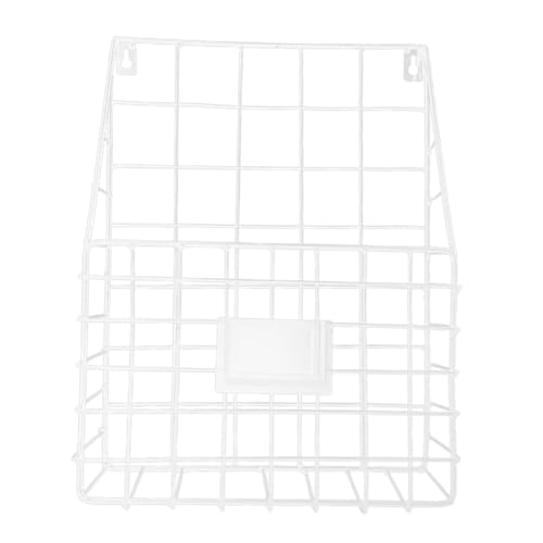 VICASKY Wandmontierter Metall Magazinhalter Weiß Schmaler Zeitungshalter und Aufbewahrungskorb für Zeitungen Dokumente und Bücher Dekoratives Organizer Regal für Büro und Zuhause VICASKY Wandmontierter Metall Magazinhalter Weiß Schmaler Zeitungshalter und Aufbewahrungskorb für Zeitungen Dokumente und Bücher Dekoratives Organizer Regal für Büro und Zuhause von VICASKY