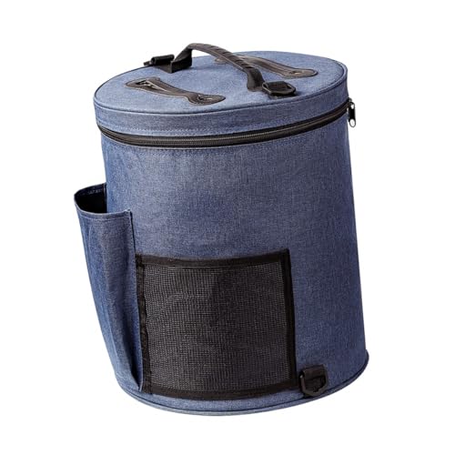 VICASKY Wasserdichte Stricktasche mit Griff Multifunktionale Aufbewahrung für Wolle und Zubehör Leichter Strapazierfähiger Organizer für Garn und Strickwerkzeuge Tragbare DIY von VICASKY