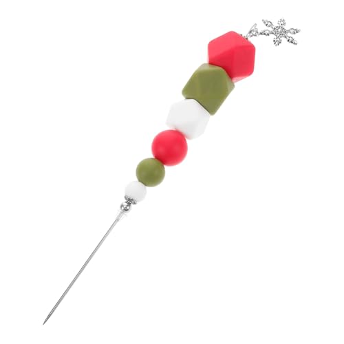 VICASKY Weihnachtliche Fondant Dekorationsnadel mit Perlen Vielseitiges Backwerkzeug für Keks und Tortendekoration Einfache Anwendung für Anfänger Luftblasenentfernung und Kreative Designs VICASKY Weihnachtliche Fondant Dekorationsnadel mit Perlen Vielseitiges Backwerkzeug für Keks und Tortendekoration Einfache Anwendung für Anfänger Luftblasenentfernung und Kreative Designs von VICASKY