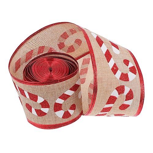 VICASKY Weihnachtliches Geschenkband Breit Bedrucktes Dekoband mit Weihnachtsmotiven Vielseitig für Geschenkverpackung Baumschmuck und Festliche Dekoration von VICASKY