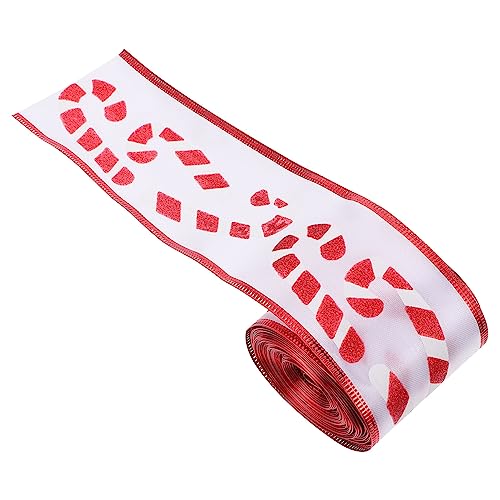 VICASKY Weihnachtliches Geschenkband Breit Strapazierfähiges Satin Schleifenband mit Festlichen Weihnachtsmustern für Geschenkverpackung Partydeko und DIY Basteln von VICASKY