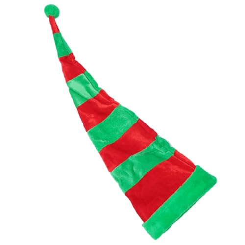 VICASKY Weihnachtsmütze Zipfelmütze Rot grün Gestreift mit Pompon Lustiger Partyhut für Erwachsene und Festliche Dekoration und Kostüm Zubehör VICASKY Weihnachtsmütze Zipfelmütze Rot grün Gestreift mit Pompon Lustiger Partyhut für Erwachsene und Festliche Dekoration und Kostüm Zubehör von VICASKY