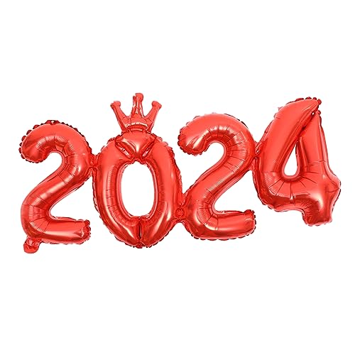 VICASKY Zahlen Folienballons Party Dekoration Rote Aluminiumfolie Zahlenballons für Neujahr Silvester Geburtstagsfeier Fensterdeko und Foto Booth VICASKY Zahlen Folienballons Party Dekoration Rote Aluminiumfolie Zahlenballons für Neujahr Silvester Geburtstagsfeier Fensterdeko und Foto Booth von VICASKY